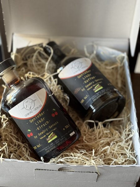 Lik&ouml;r Genusskarton &ndash; Geschenkbox mit Lik&ouml;r f&uuml;r Genie&szlig;er